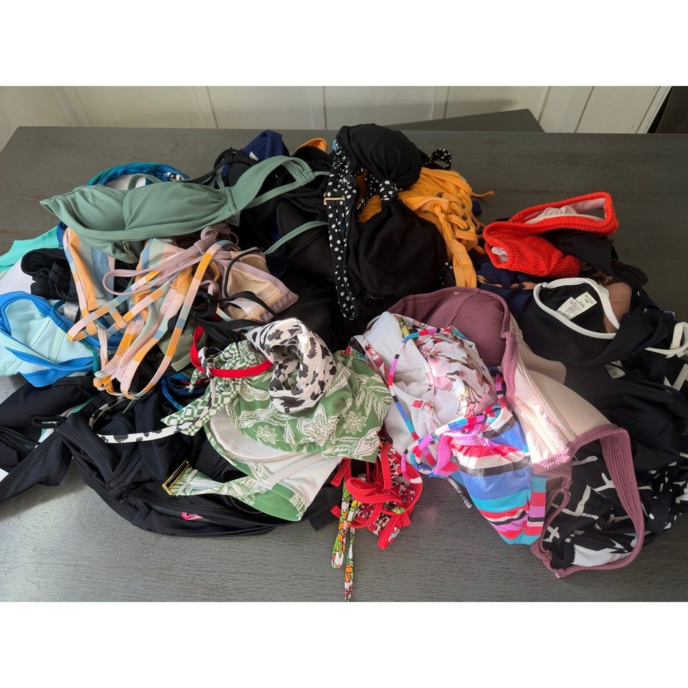 lot of swimsuit bikini tops brand name only assorted sizes
